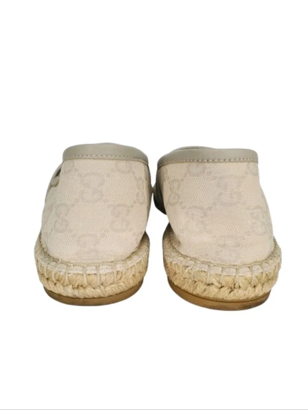 Gucci GG Monogram Canvas Slip-On Espadrille Flats